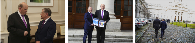 Minister Noonan and Minister Howlin during Budget 2015