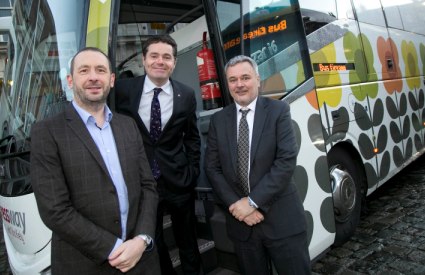 Donohoe Launches Irish Design 2015 Bus Wrap