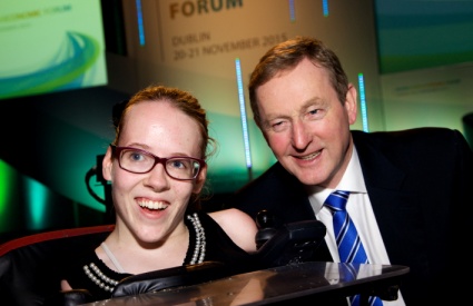 Taoiseach Enda Kenny meets Joanne O’Riordan, 2015 Outstanding Young Person of the World