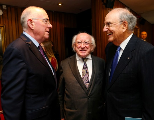 Minister Flanagan welcomes Senator George Mitchell to Dublin