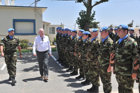 Flanagan visits Irish Troops serving on the Golan Heights