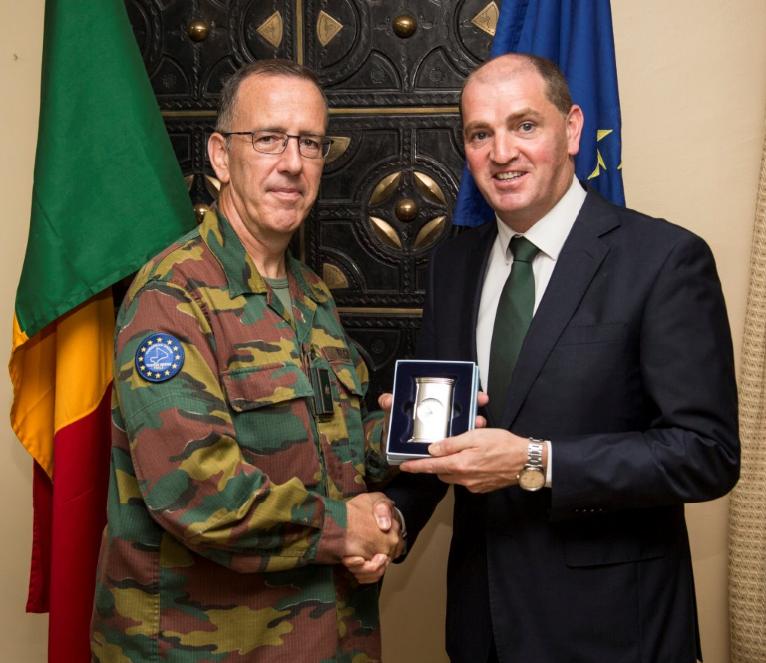 Minister Kehoe visit Irish Defence Forces personnel serving in Mali