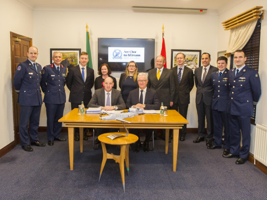 Minister Kehoe Signs Contract for Three New Fixed Wing Utility Aircraft for the Air Corps