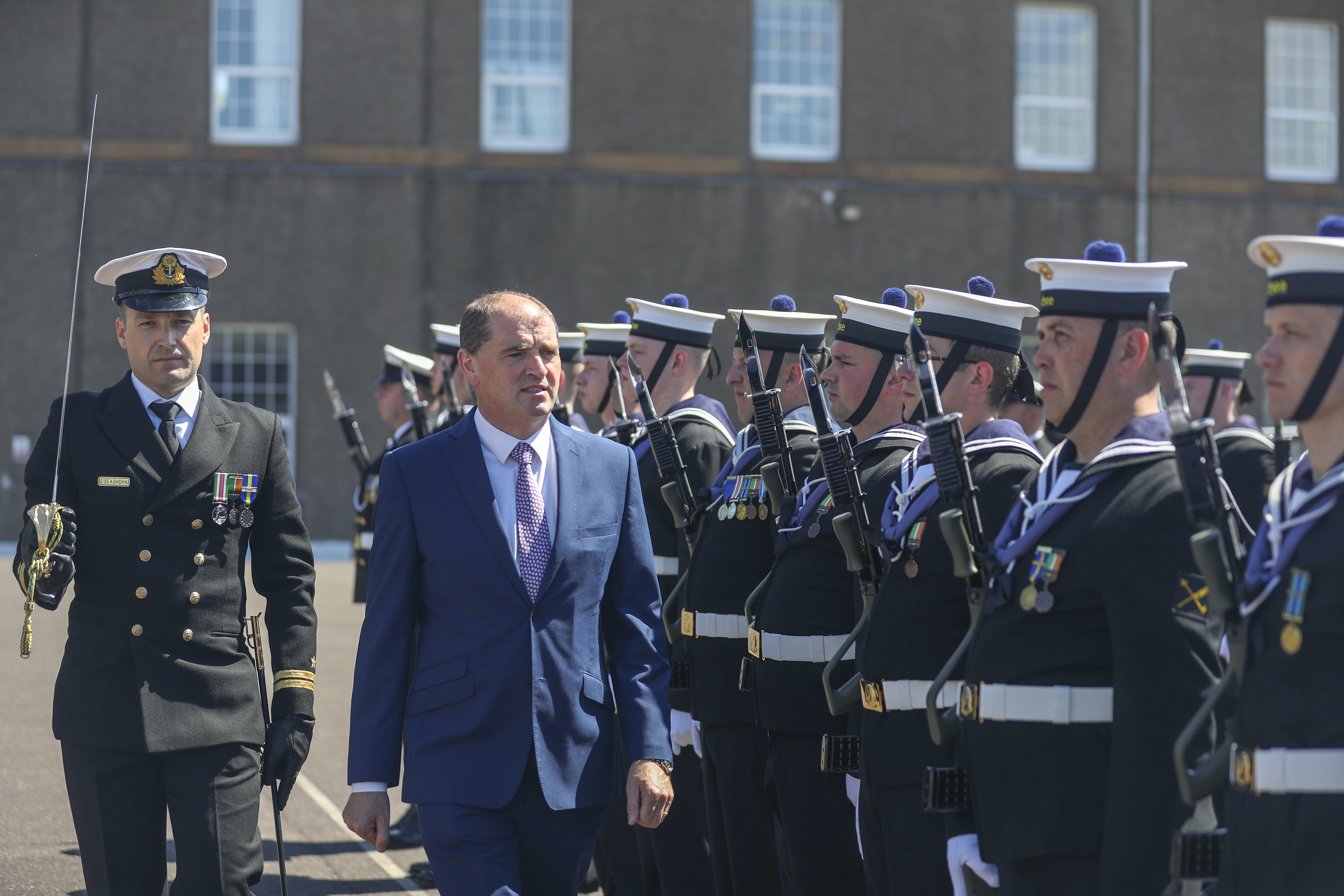 Minister with Responsibility for Defence, attends Naval Service Commissioning Ceremony of the 57th Naval Service Cadet Class