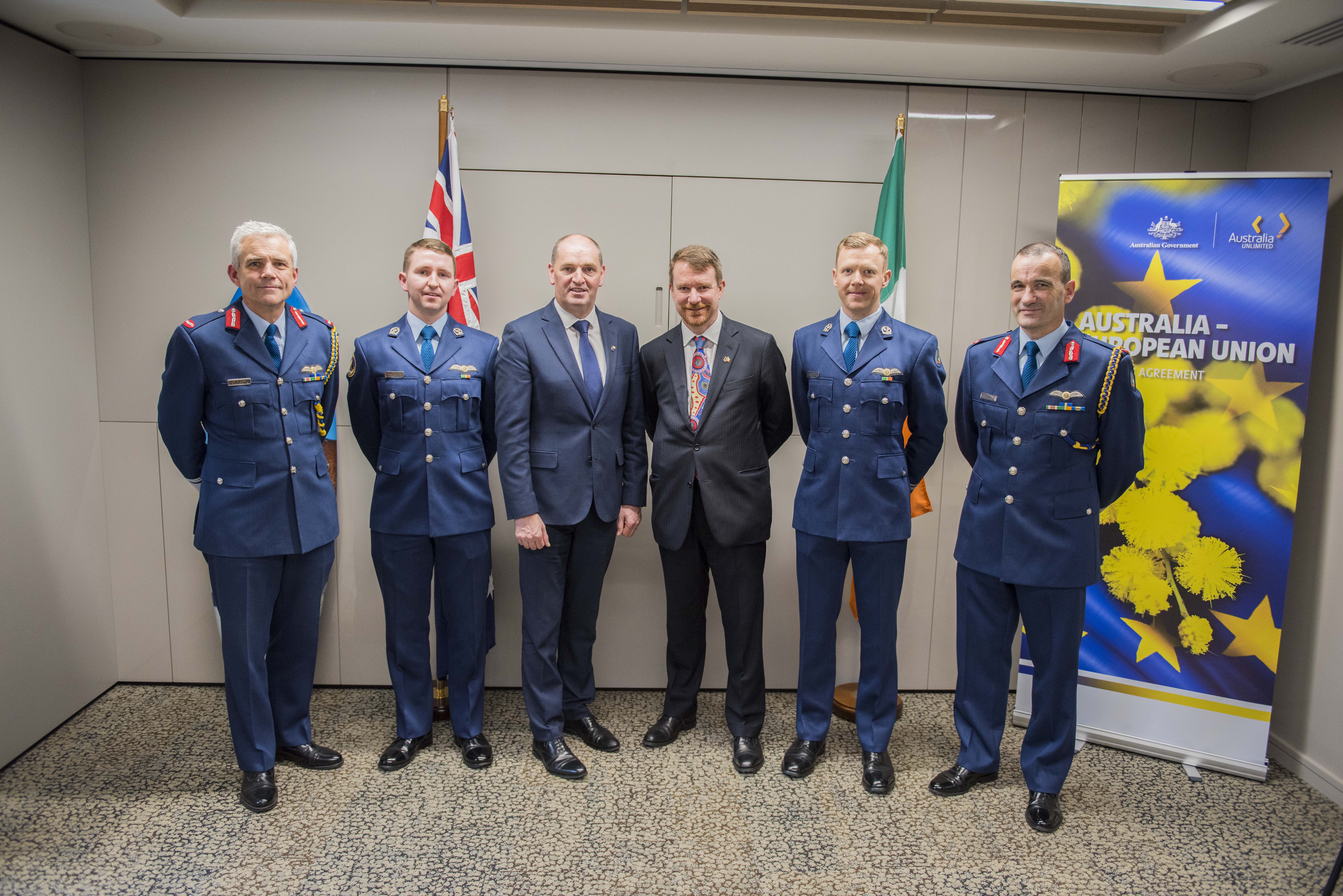 Reception to mark commencement of training relationship between Royal Australian Air Force and Irish Air Corps.