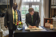 Taoiseach signs book of condolence for Nelson Mandela