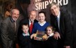 Quinn joins NI Education Minister John O'Dowd and primary school children to explore Titanic Belfast 