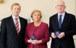 Minister Frances Fitzgerald and Minister Charlie Flanagan presented with seals of office by Presidential Commission