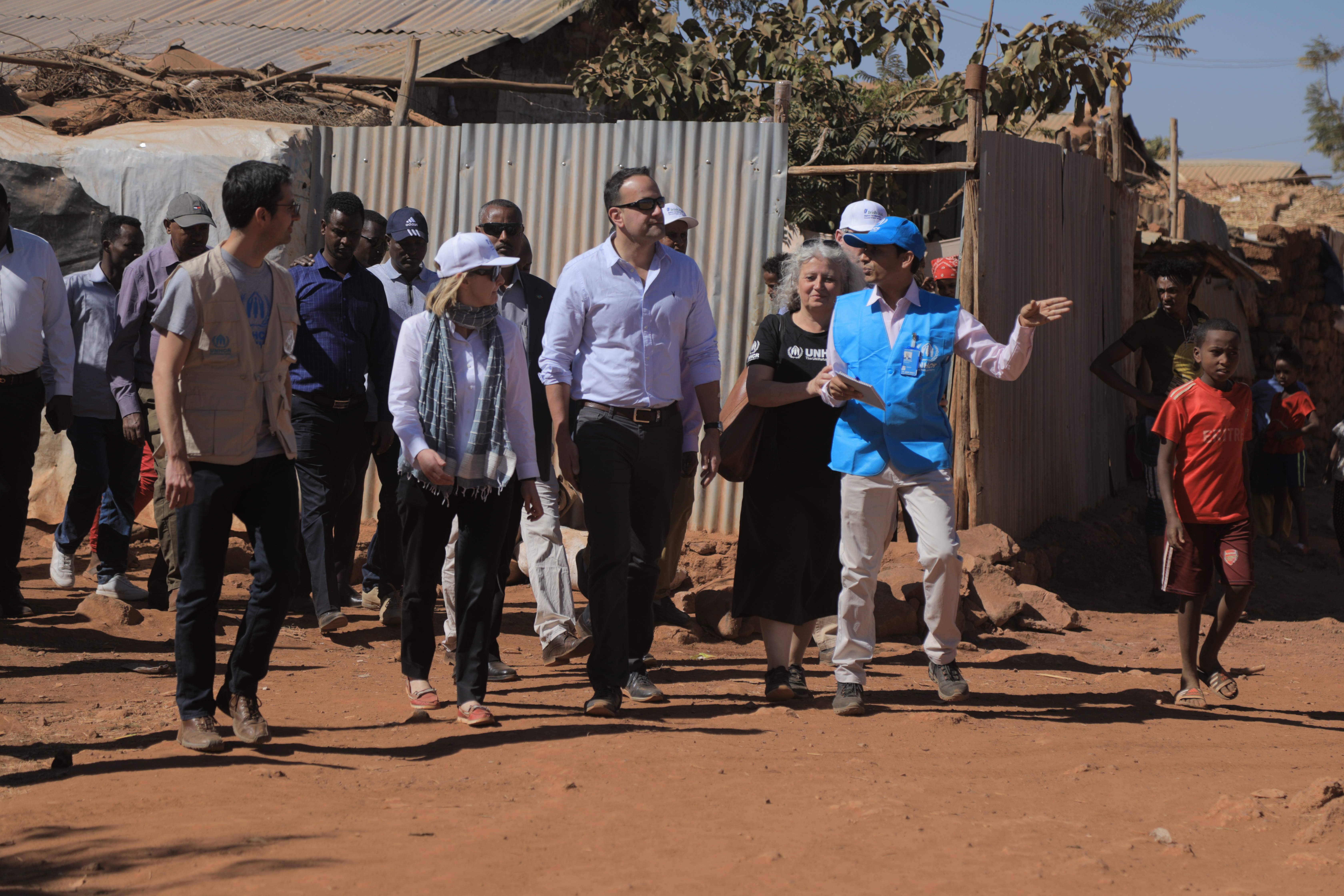 An Taoiseach visiting the UNHCR refugee camp
