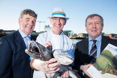 Minister Michael Creed  receives Marine Institute Fish Stock Book 2018